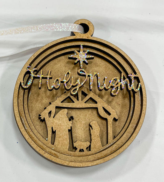 Nativity Layered Ornament